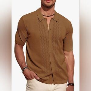 PJ PAUL JONES Men's Authentic Luxury Knit Polo Shirt